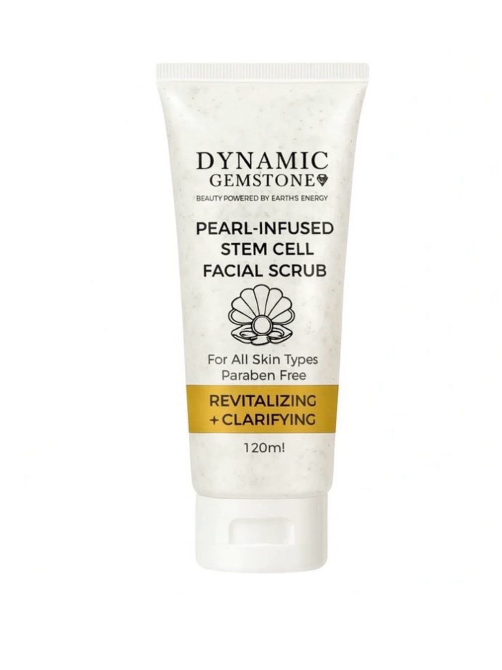 Pearl-Infused Stem Cell Facial Scrub by DynamicGemstone Revitalizing Clarifying